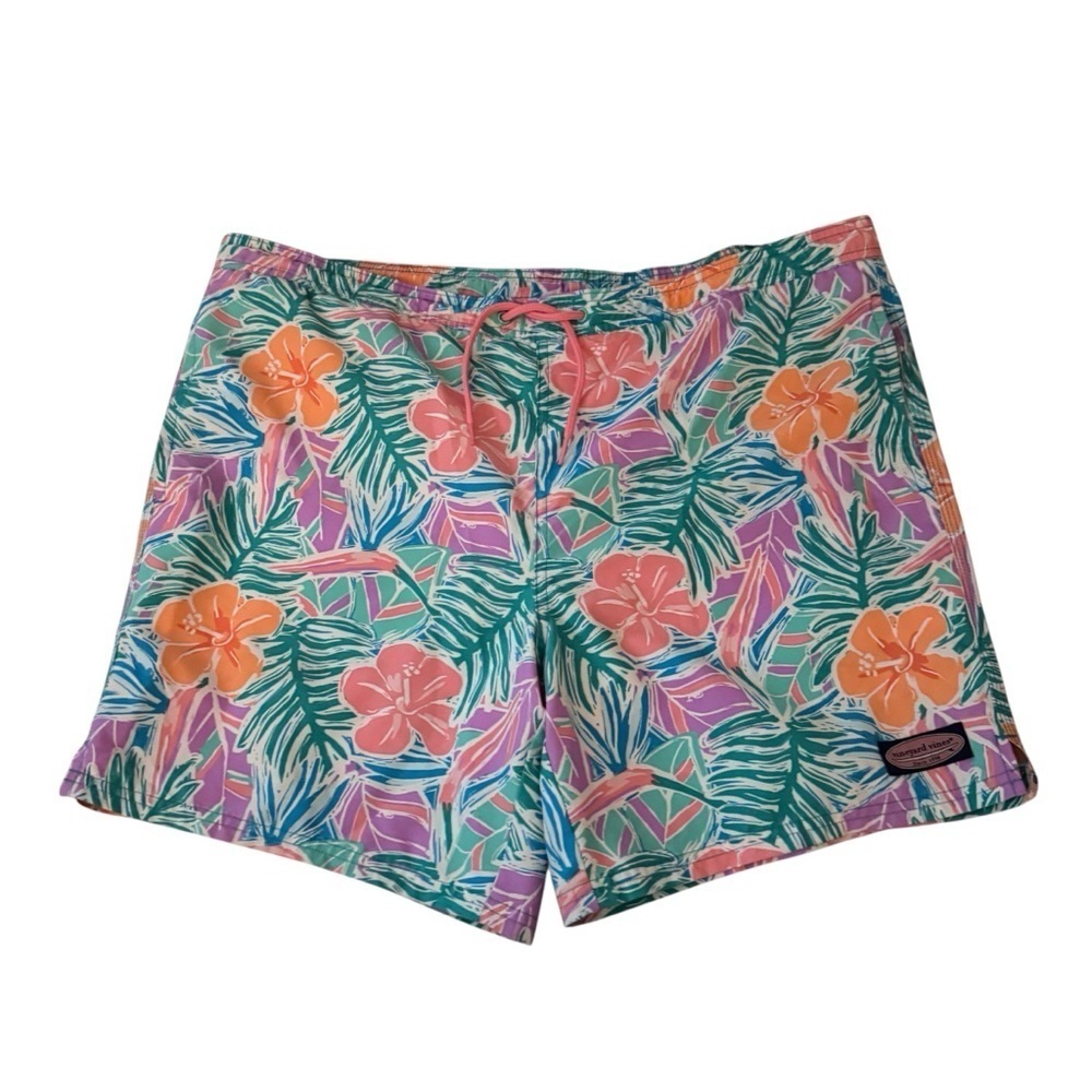 Vineyard Vines Multicolor Swim Shorts, Summer, Coastal, Men’s Swim